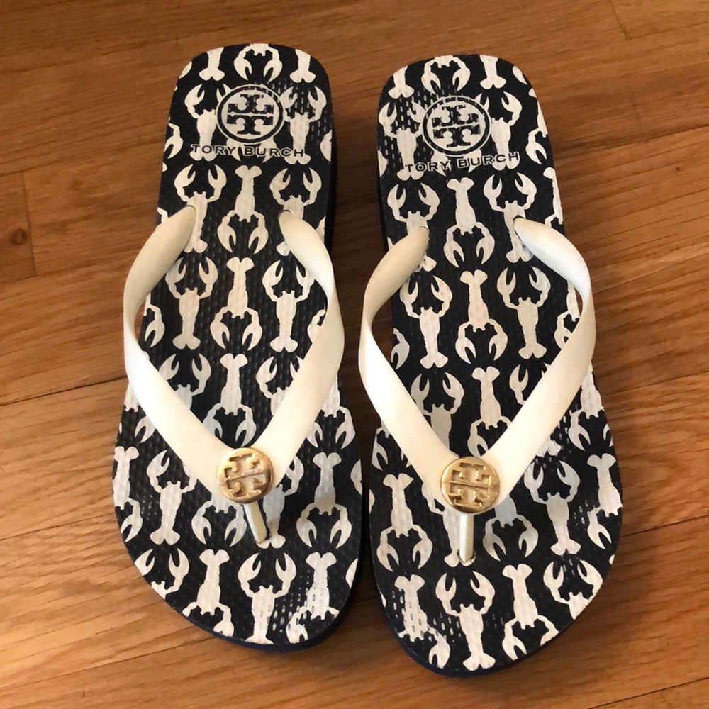 Tory Burch Wedge Flip Flops
